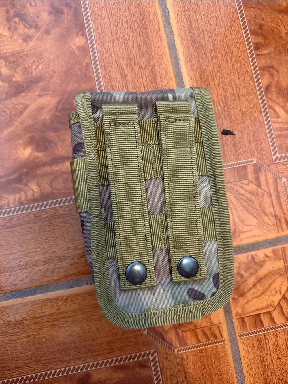 Tactical Olive Green Camo Phone Pouch - Military Style Phone Case